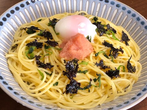 温玉明太子パスタ